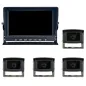 Preview: 9" AHD Kamerasystem QUAD mit 4x HD Kamera
